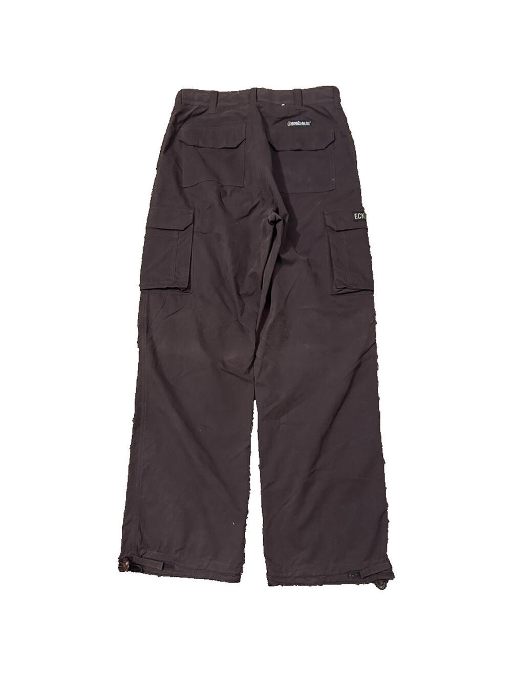 Ecko Unlimited Men 34 Baggy Cargo Pants Y2K Wide Leg Brown Pockets Utility